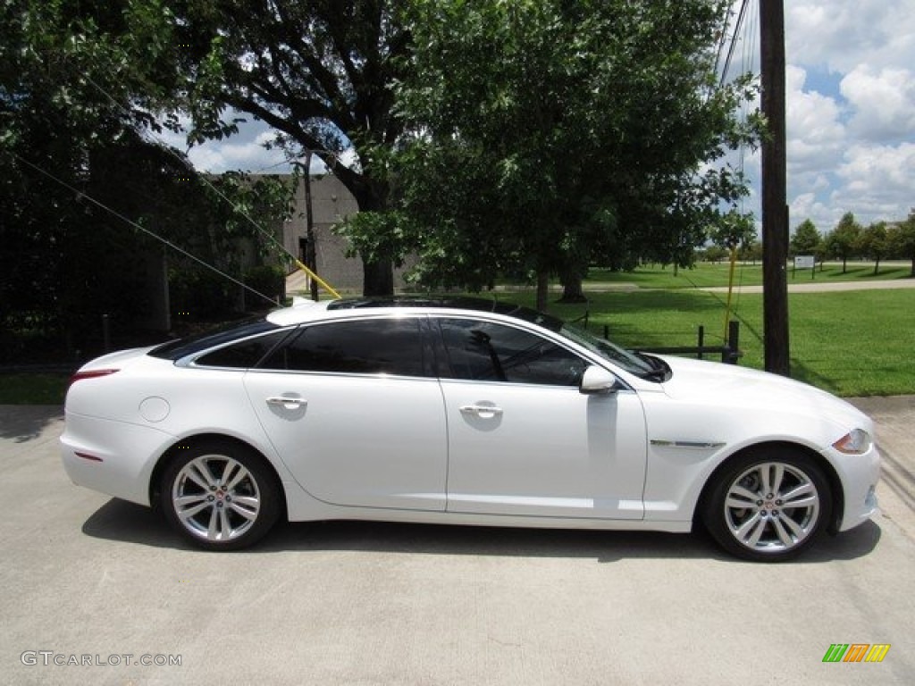 2014 XJ XJL Portfolio - Polaris White / Jet photo #6