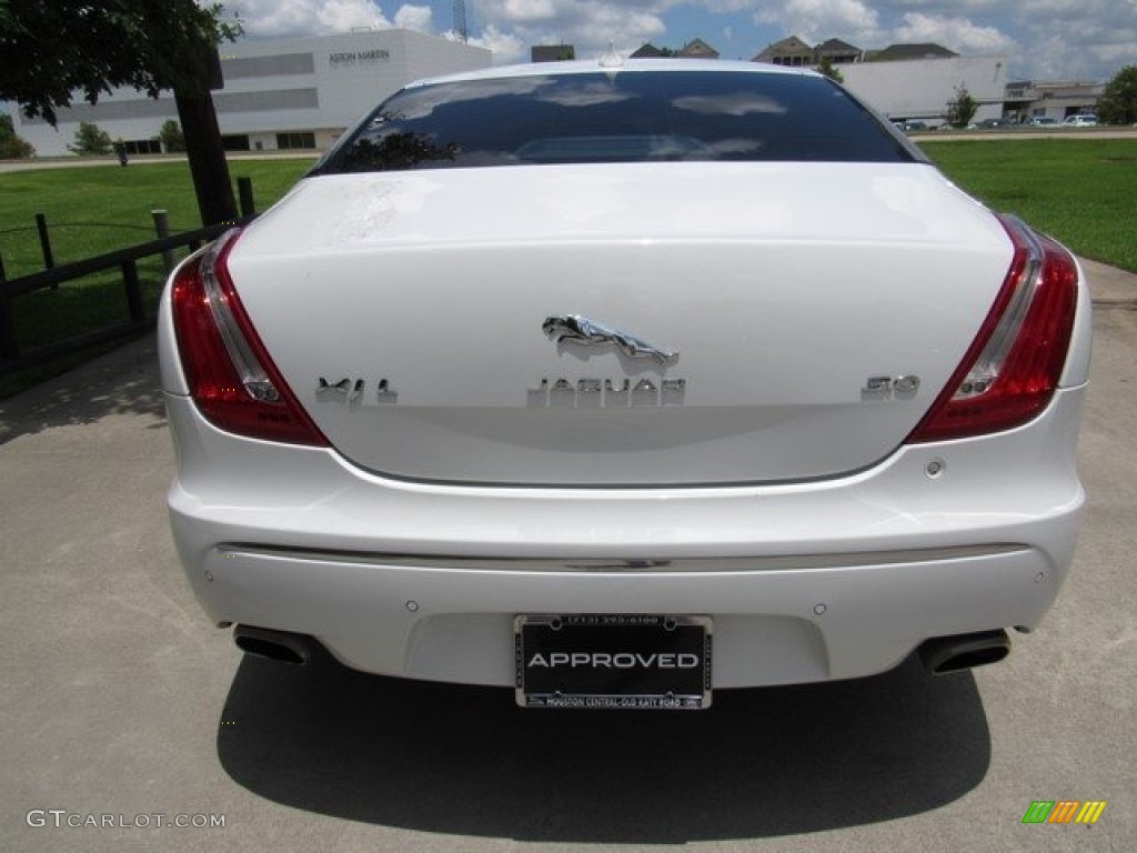 2014 XJ XJL Portfolio - Polaris White / Jet photo #8