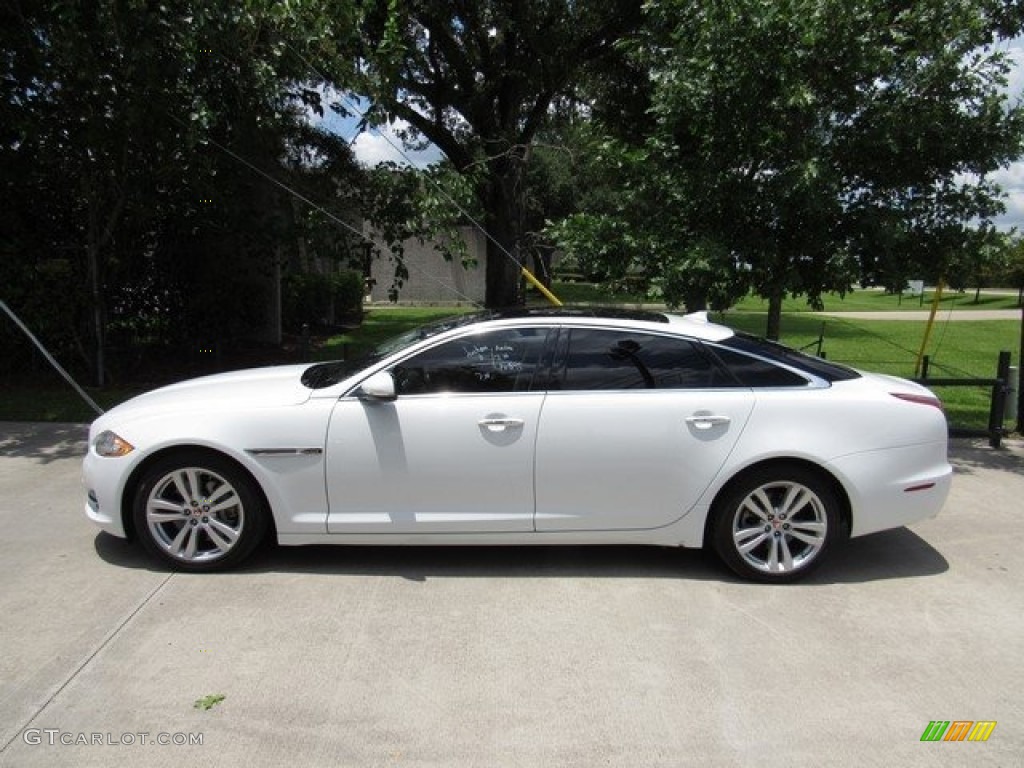 2014 XJ XJL Portfolio - Polaris White / Jet photo #12