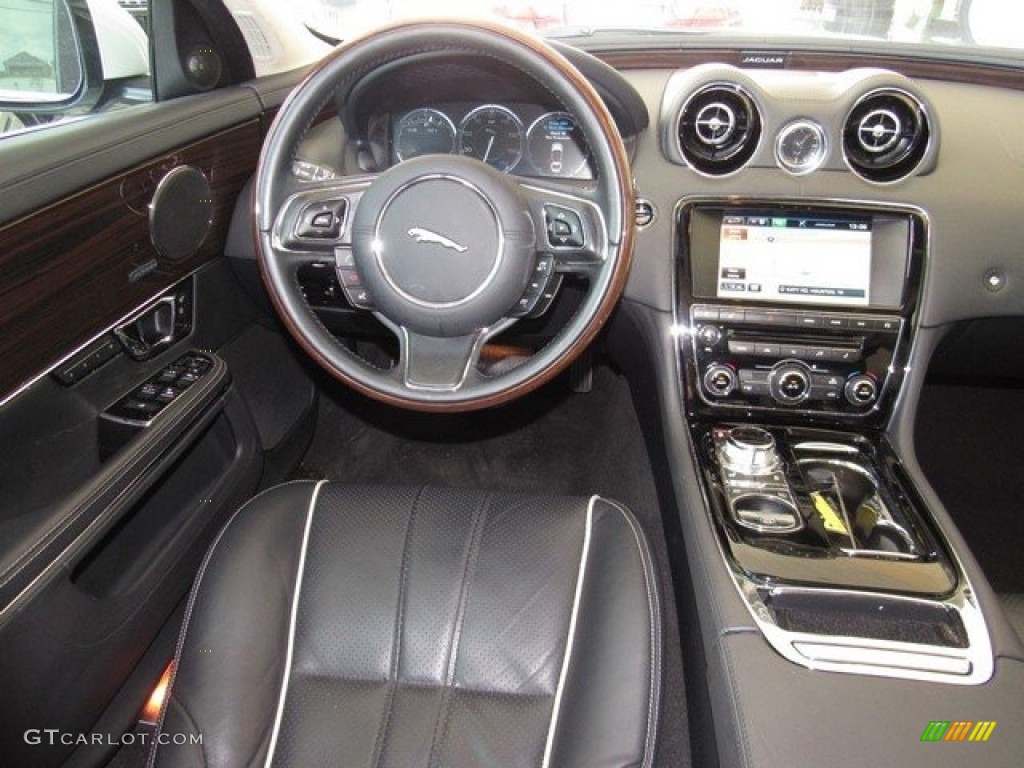 2014 XJ XJL Portfolio - Polaris White / Jet photo #13