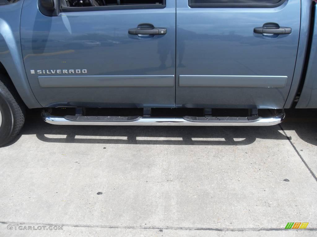 2008 Silverado 1500 LT Crew Cab - Blue Granite Metallic / Light Titanium/Ebony Accents photo #2