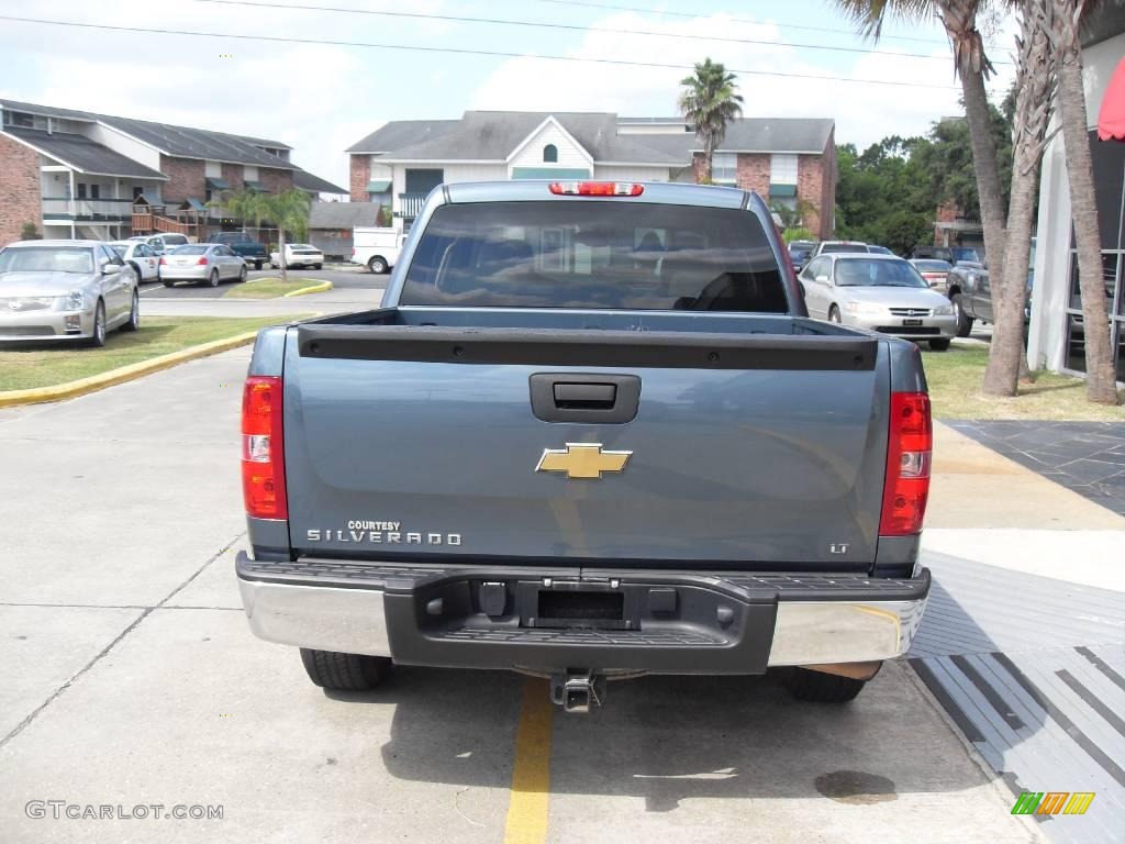 2008 Silverado 1500 LT Crew Cab - Blue Granite Metallic / Light Titanium/Ebony Accents photo #3