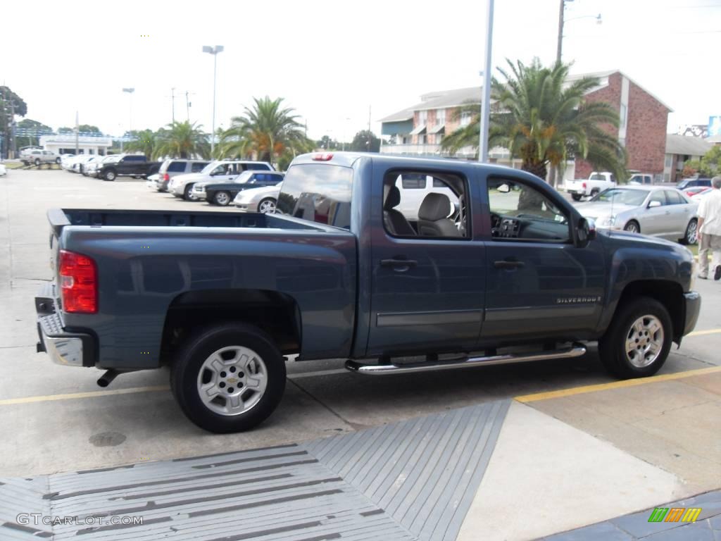 2008 Silverado 1500 LT Crew Cab - Blue Granite Metallic / Light Titanium/Ebony Accents photo #4