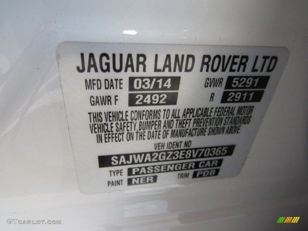 2014 XJ XJL Portfolio - Polaris White / Jet photo #37