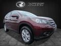 2014 Basque Red Pearl II Honda CR-V EX AWD  photo #1