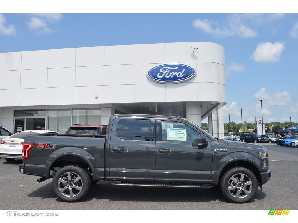 2017 F150 XLT SuperCrew 4x4 - Lithium Gray / Black photo #2