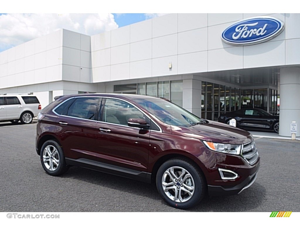 2017 Burgundy Velvet Metallic Ford Edge Anium 121652261 2017 Edge Anium Burgundy Velvet Metallic Ceramic Photo 1