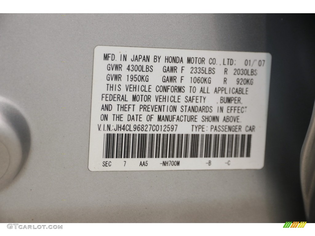 2007 TSX Sedan - Alabaster Silver Metallic / Quartz photo #21