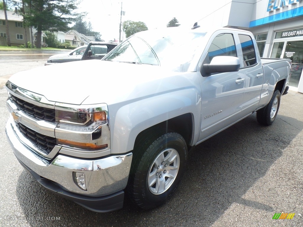 2017 Silverado 1500 LT Double Cab 4x4 - Silver Ice Metallic / Dark Ash/Jet Black photo #1