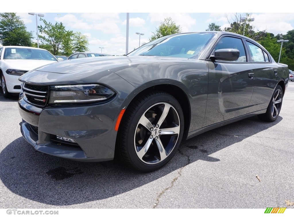 2017 Charger SXT - Destroyer Grey / Black photo #1
