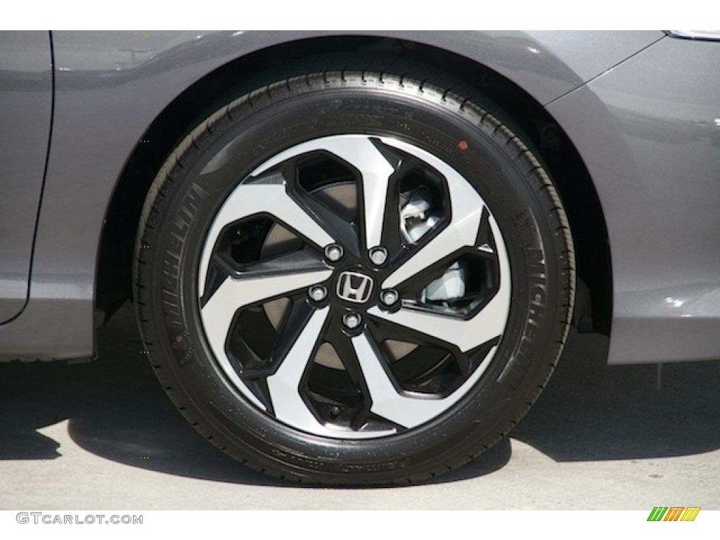 2017 Accord EX-L Sedan - Modern Steel Metallic / Gray photo #5