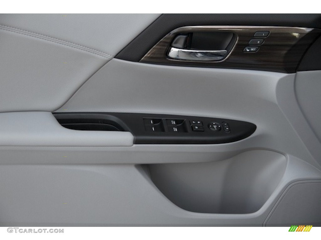 2017 Accord EX-L Sedan - Modern Steel Metallic / Gray photo #8