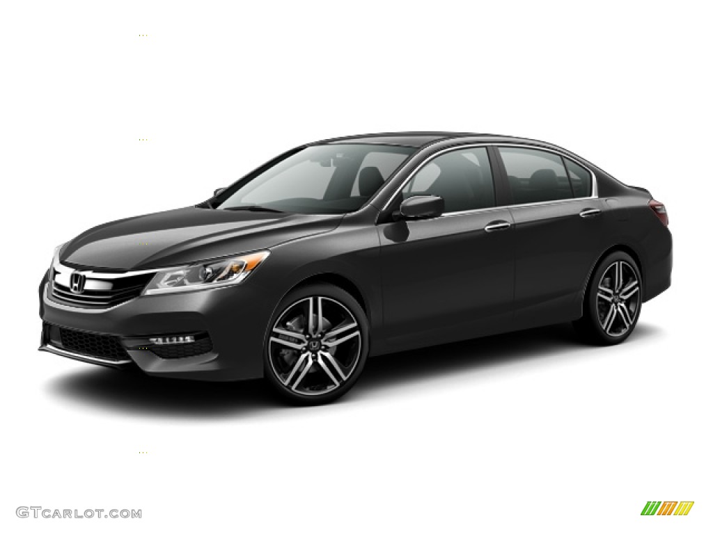 2017 Accord Sport Special Edition Sedan - Modern Steel Metallic / Black photo #19