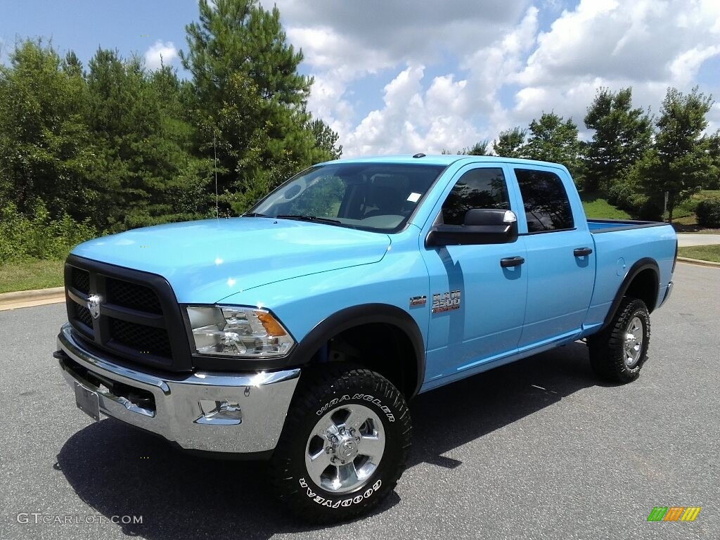 Robin Egg Blue 2017 Ram 2500 Tradesman Crew Cab 4x4 Exterior Photo #121674733