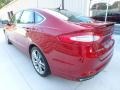 2014 Ruby Red Ford Fusion Titanium AWD  photo #4