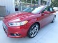 2014 Ruby Red Ford Fusion Titanium AWD  photo #5
