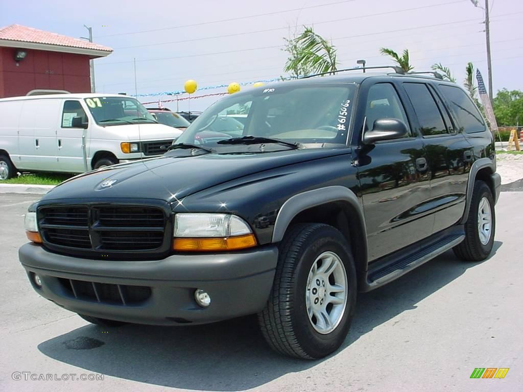 2003 Durango SXT - Black / Sandstone photo #1