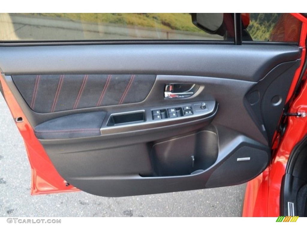 2015 Subaru WRX STI Carbon Black Door Panel Photo #121678383