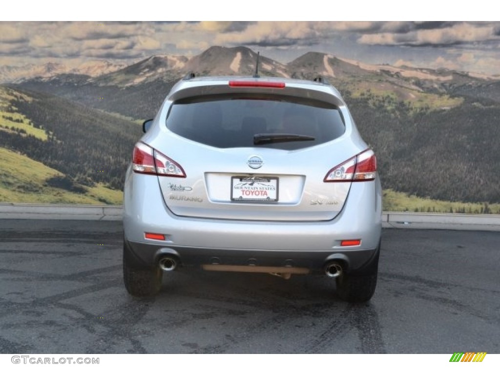 2012 Murano SV AWD - Brilliant Silver / Black photo #8