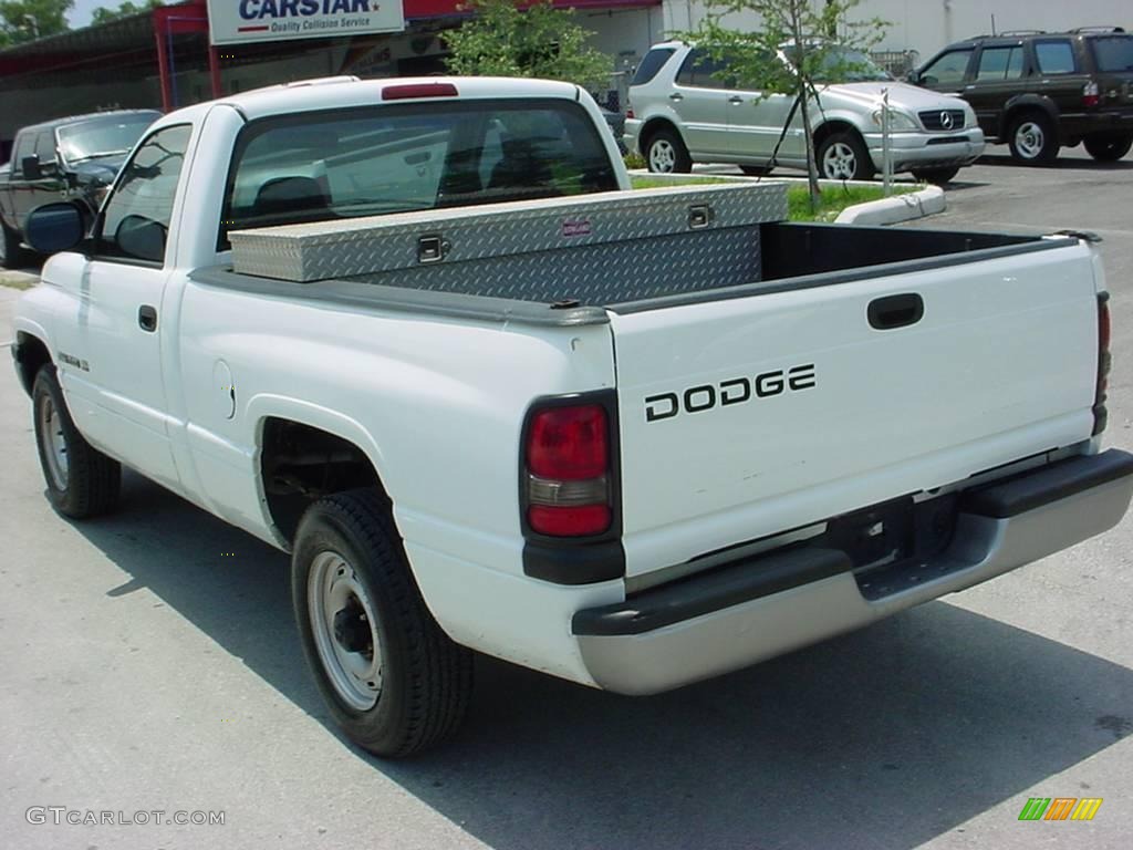 2001 Ram 1500 ST Regular Cab - Bright White / Agate photo #3