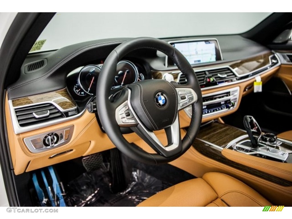2018 7 Series 740i Sedan - Alpine White / Cognac photo #5