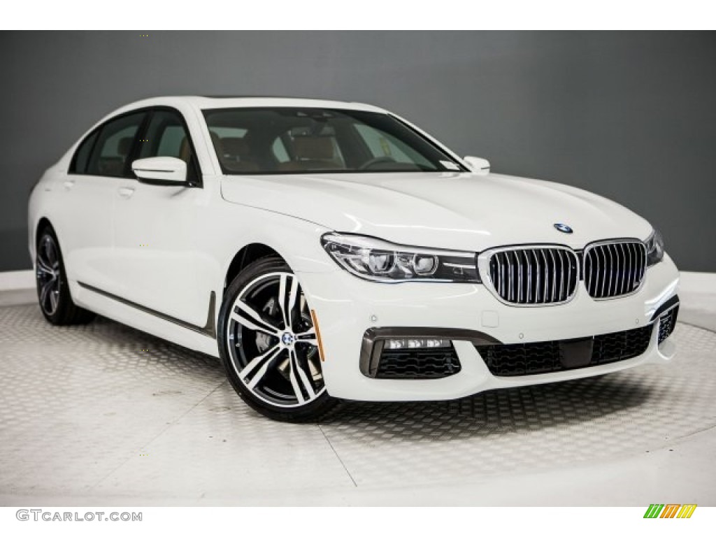 2018 7 Series 740i Sedan - Alpine White / Cognac photo #12