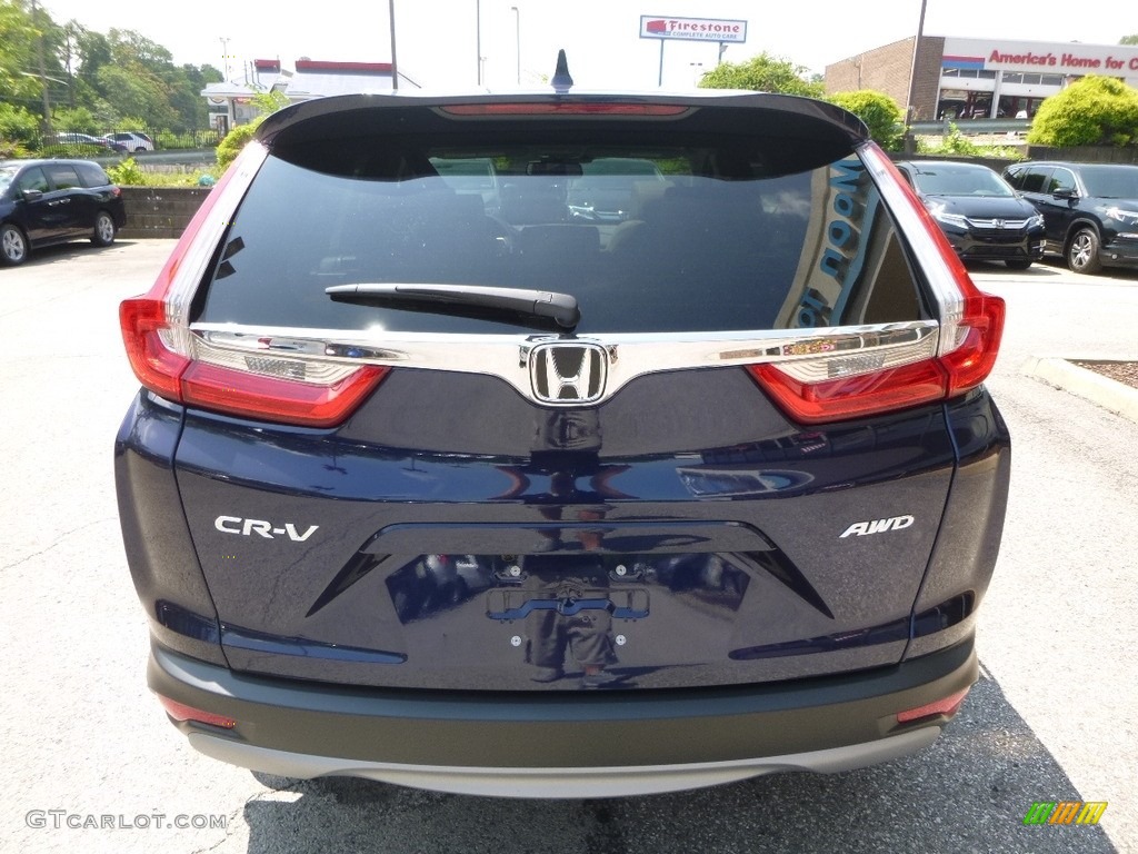 2017 CR-V EX-L AWD - Obsidian Blue Pearl / Gray photo #3