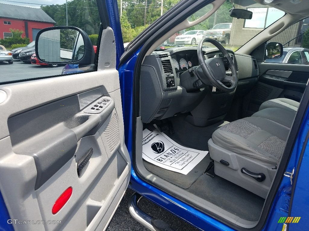 2007 Ram 1500 SLT Quad Cab 4x4 - Electric Blue Pearl / Medium Slate Gray photo #12