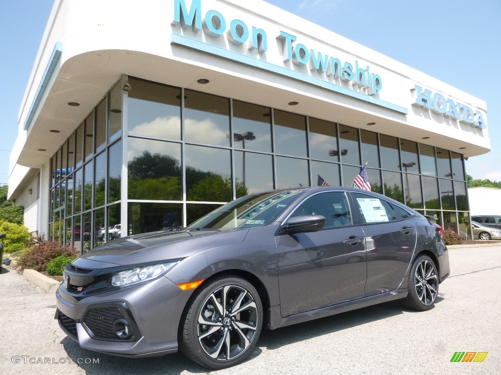 2017 Civic Si Sedan - Modern Steel Metallic / Black photo #1