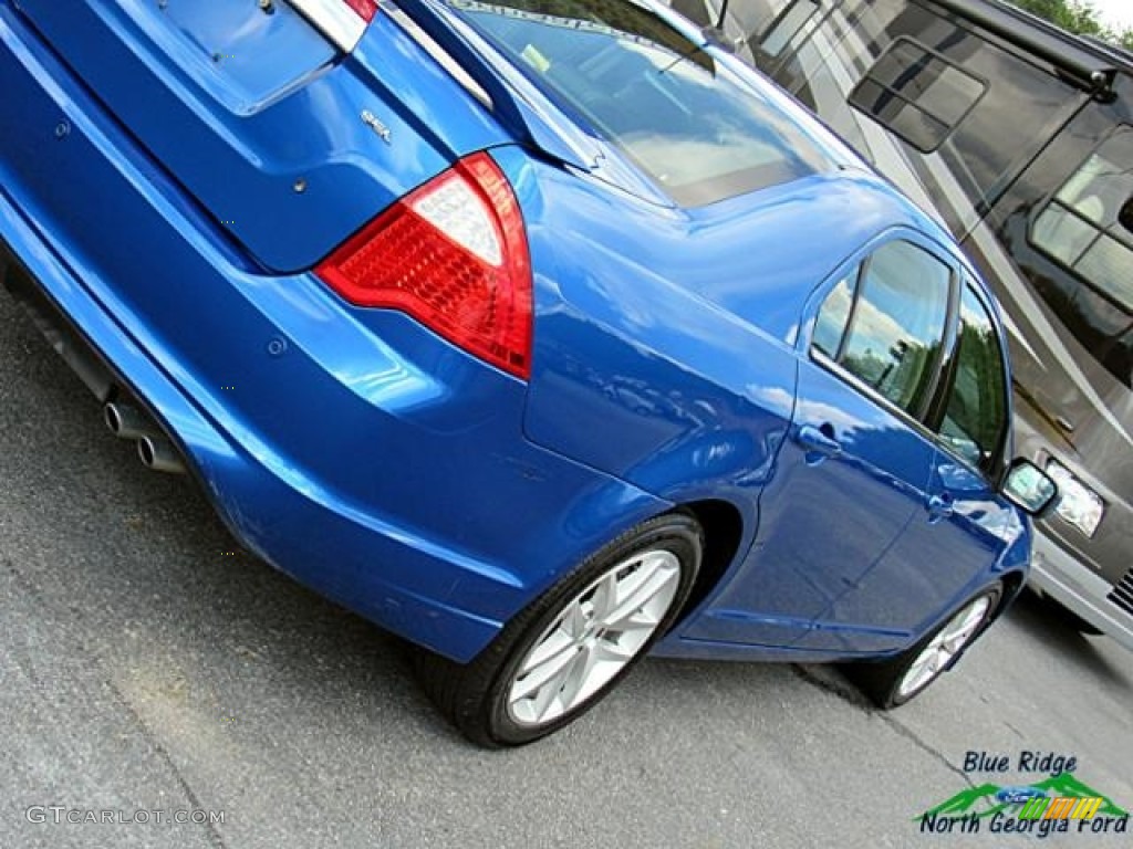 2012 Fusion SEL - Blue Flame Metallic / Charcoal Black photo #36