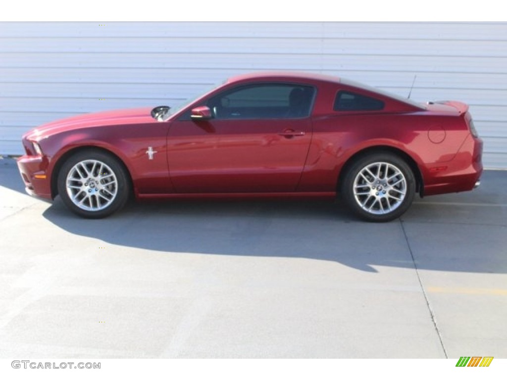 2014 Mustang V6 Premium Coupe - Race Red / Charcoal Black photo #6