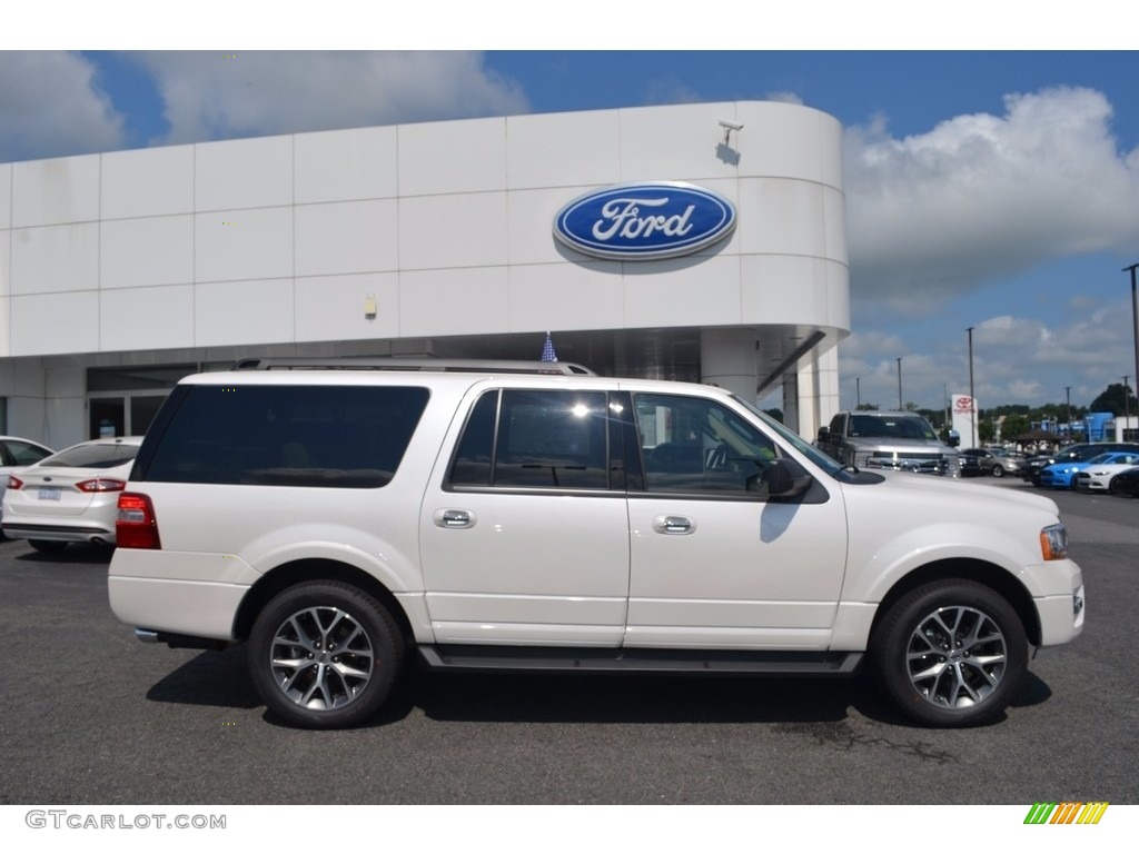 2017 Expedition EL XLT 4x4 - White Platinum / Dune photo #2