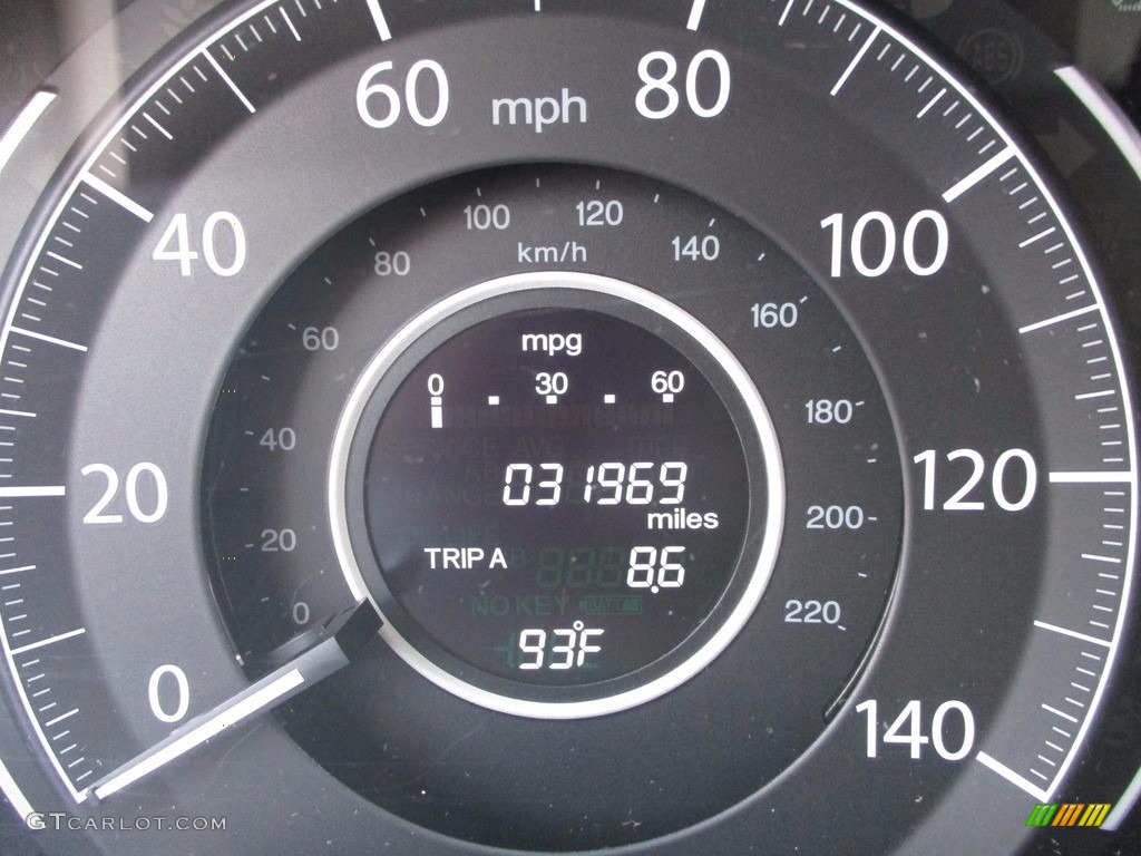 2014 CR-V LX AWD - Mountain Air Metallic / Gray photo #20