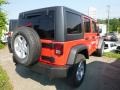 2017 Firecracker Red Jeep Wrangler Unlimited Sport 4x4  photo #4