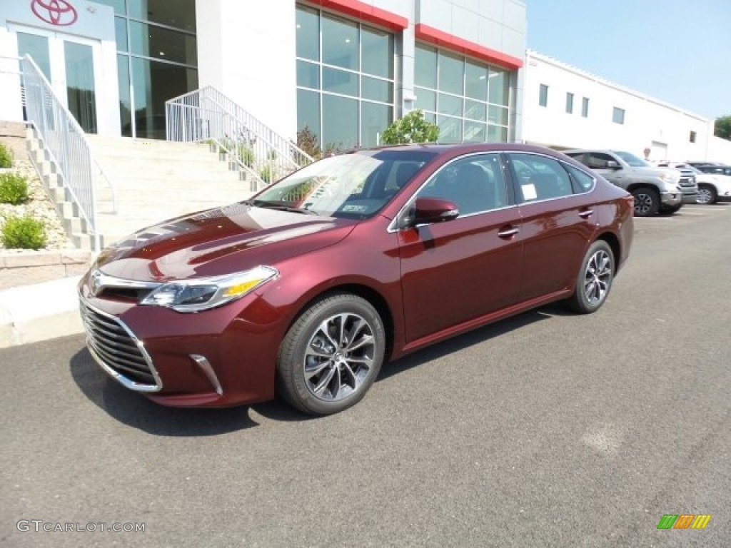 2018 Avalon XLE - Ooh La La Rouge Mica / Black photo #5