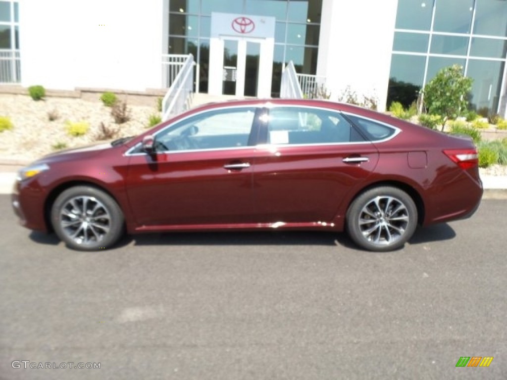 2018 Avalon XLE - Ooh La La Rouge Mica / Black photo #6