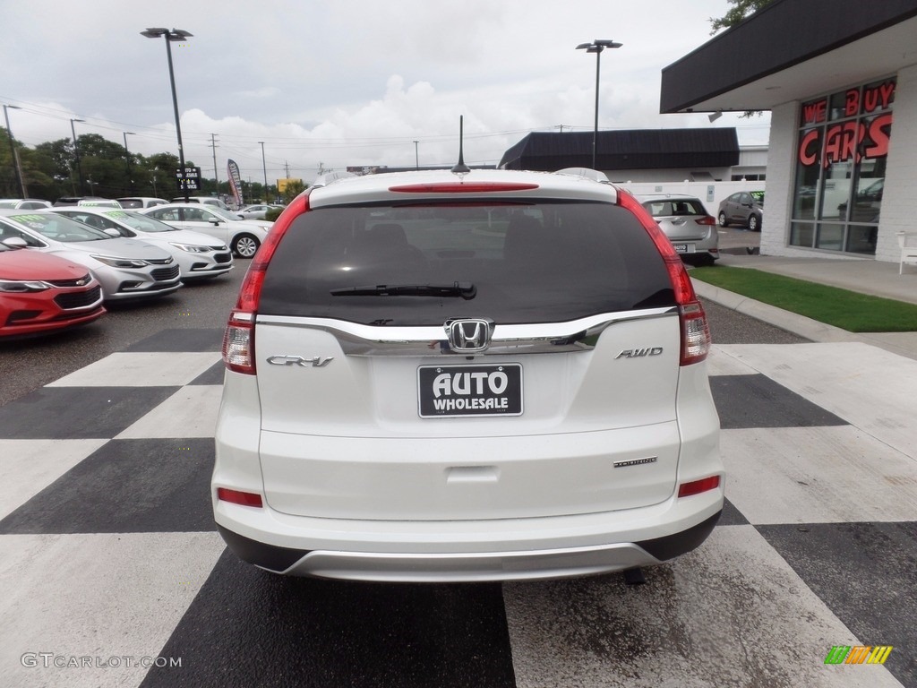 2015 CR-V Touring - White Diamond Pearl / Beige photo #4