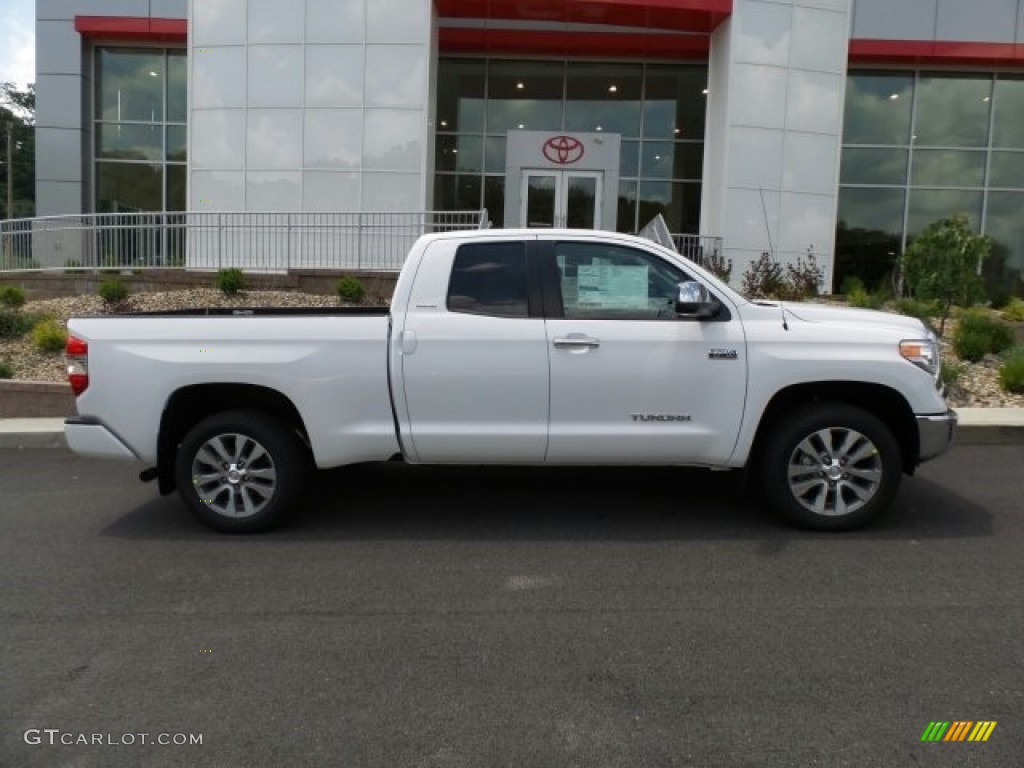 2017 Tundra Limited Double Cab 4x4 - Super White / Graphite photo #2