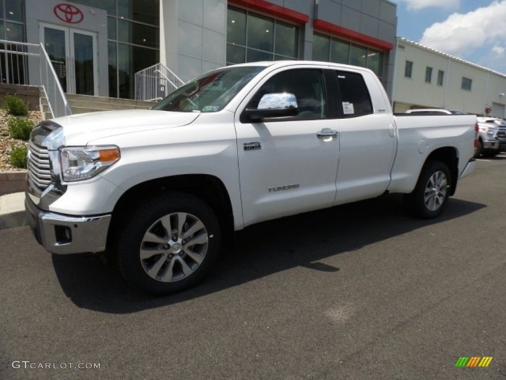 2017 Tundra Limited Double Cab 4x4 - Super White / Graphite photo #5