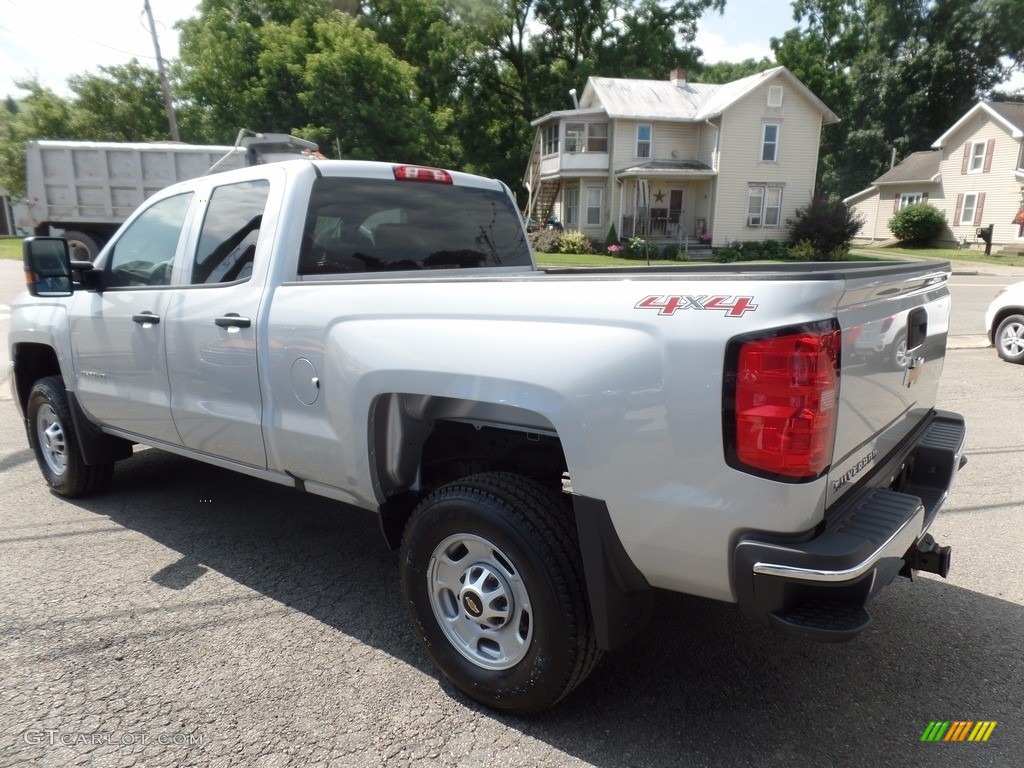 2017 Silverado 2500HD Work Truck Double Cab 4x4 - Silver Ice Metallic / Dark Ash/Jet Black photo #5