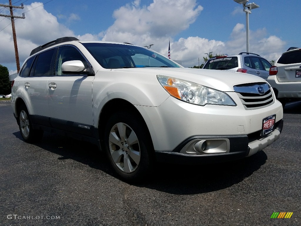 2011 Outback 3.6R Limited Wagon - Satin White Pearl / Warm Ivory photo #1