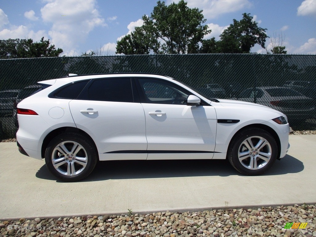 Fuji White 2018 Jaguar F-PACE 35t AWD R-Sport Exterior Photo #121695126