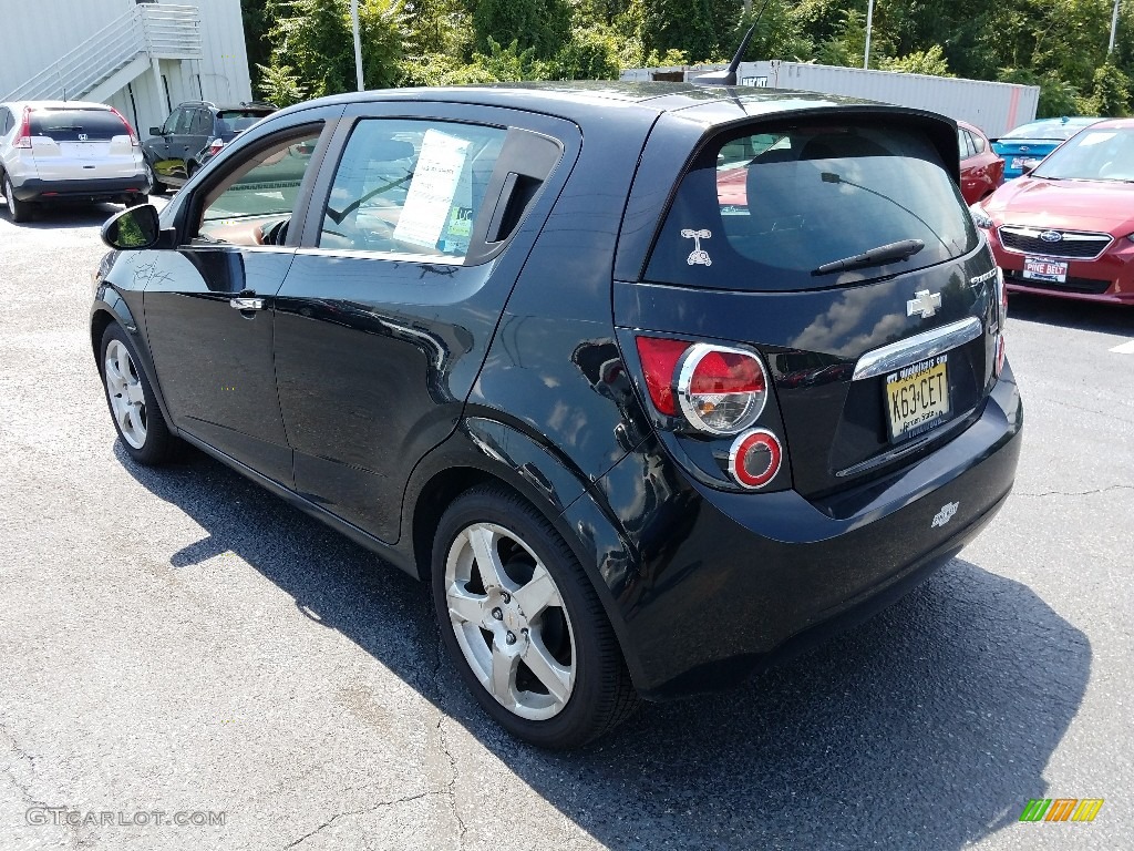 2012 Sonic LTZ Hatch - Black / Jet Black/Brick photo #2