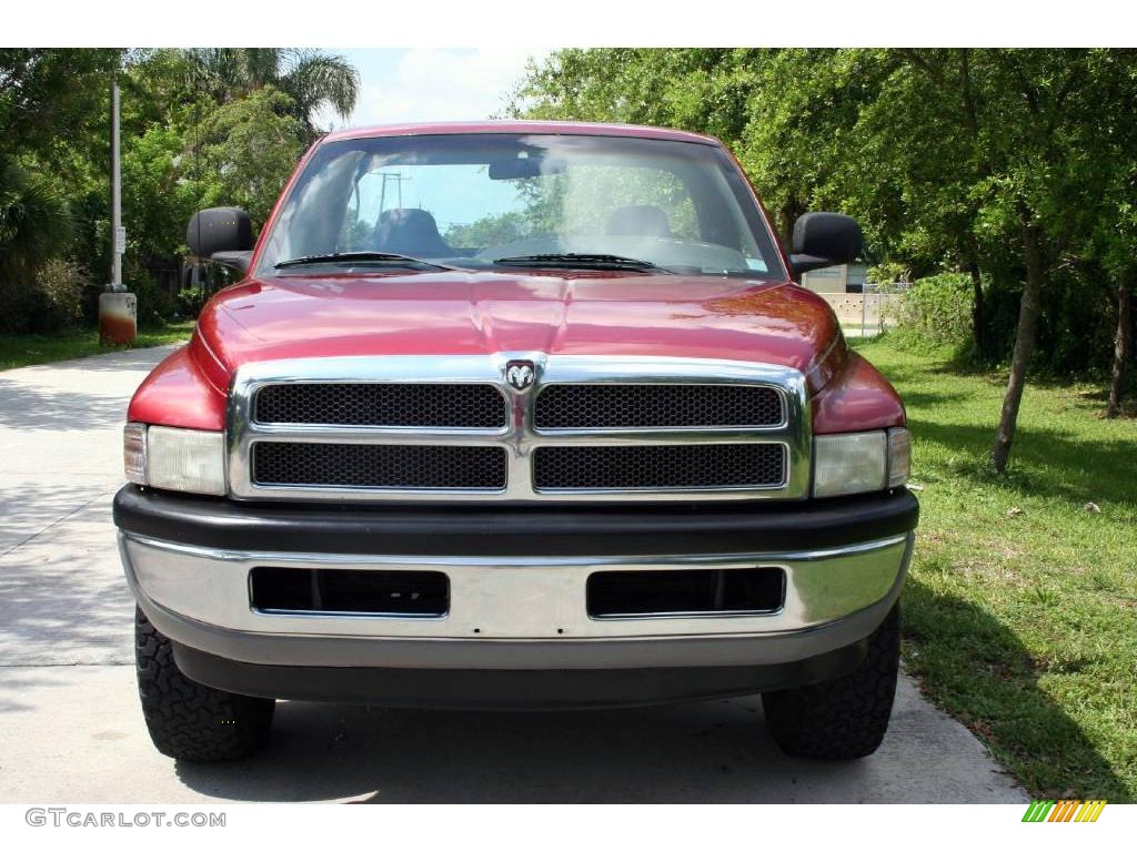 1999 Ram 1500 ST Regular Cab 4x4 - Metallic Red / Agate Black photo #16