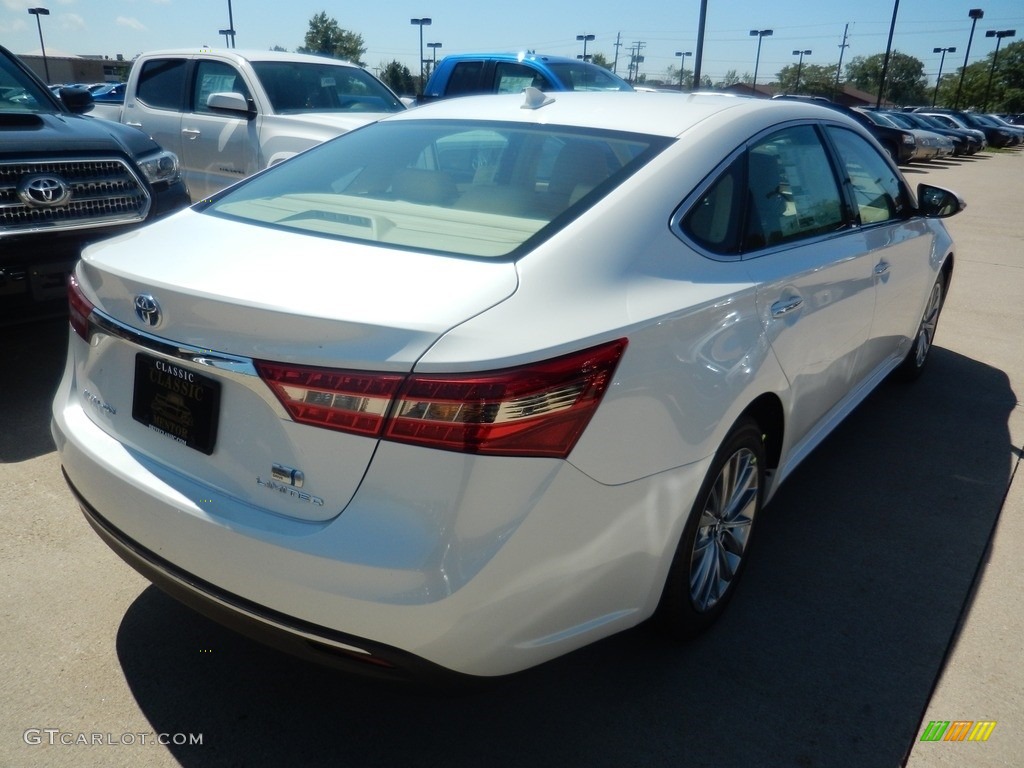 2018 Avalon Hybrid Limited - Blizzard White Pearl / Almond photo #2