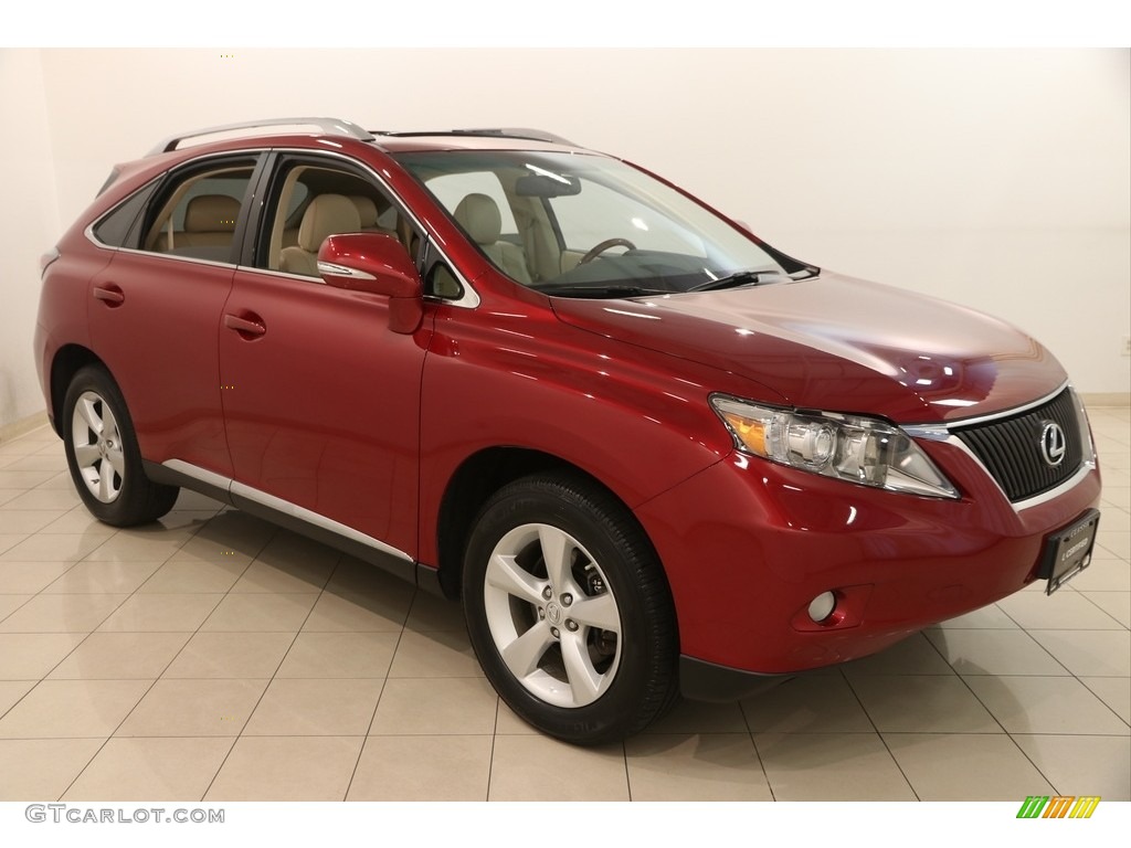 2012 RX 350 AWD - Matador Red Metallic / Parchment photo #1
