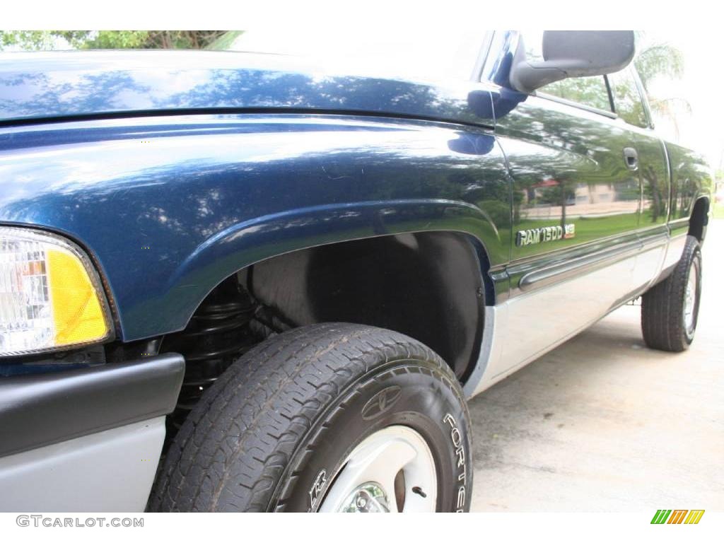 2000 Ram 1500 SLT Extended Cab 4x4 - Intense Blue Pearlcoat / Camel/Tan photo #13