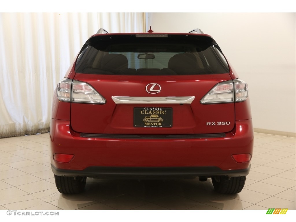 2012 RX 350 AWD - Matador Red Metallic / Parchment photo #21