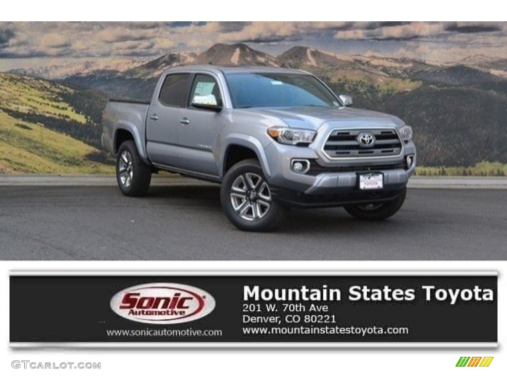 2017 Tacoma Limited Double Cab 4x4 - Silver Sky Metallic / Limited Hickory photo #1