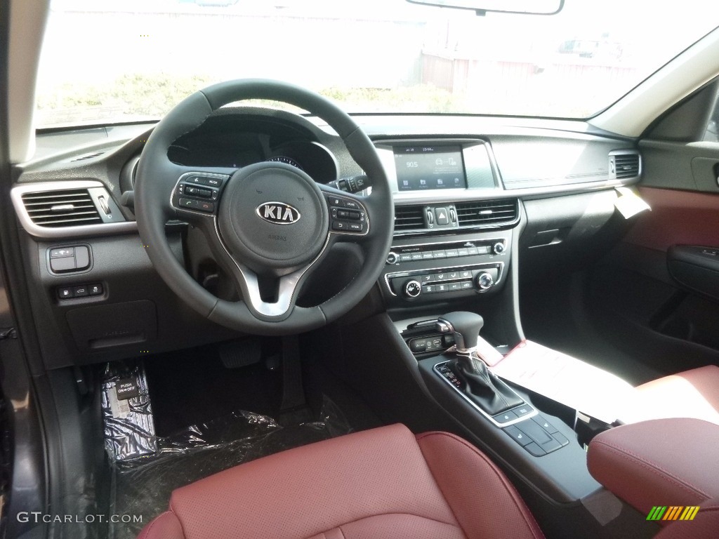 Merlot Interior 2017 Kia Optima LX 1.6T Photo #121702522